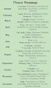 Always Handy To Know Birth Month Flowers Flower Meanings Month Flowers