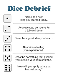 Dice Debrief In 2020 Teaching Life Icebreaker Activities Teaching Classroom