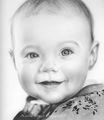 Regular 8.5″×11″ white paper drawn with a regular no. Drawing Realistic Baby Drawings Easy