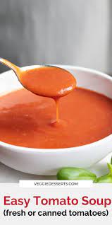 Easy Tomato Soup Easy Tomato Soup Recipe Vegetarian Recipes Easy Meat Free Recipes