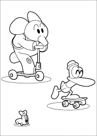 Give them a tub of colors and paper and you can see the magic happening in front of your eyes! Printable Coloring Pages Pocoyo 29