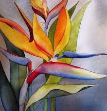 Abstract Bird Of Paradise Watercolor Items Similar To Birds Of Paradise On Etsy Colorful Art Art Painting Abstract Painting