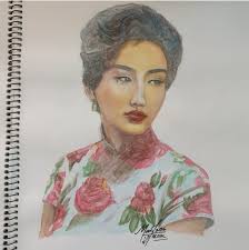 This is one of the drawings that I put aside and worked