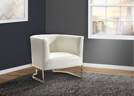 Armen Living Elite White Accent Chair Contemporary Accent Chair Accent Chairs Chair