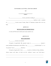 Check spelling or type a new query. Fillable Tennessee Last Will And Testament Form Free Formspal
