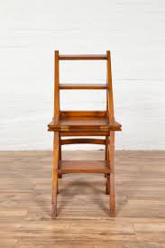 Check spelling or type a new query. Metamorphic Vintage Dutch Colonial Teak Wood Step Ladder Folding Side Chair At 1stdibs