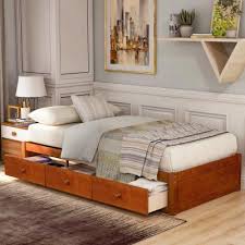 Its traditional touch with moldings adds a different appeal to this wooden platform bed with storage. Storage Beds Bedroom Furniture The Home Depot