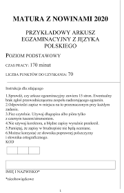 W poniedziałek, 8 czerwca maturzyści rozpoczęli egzaminy maturalne. Matura Probna Z Jezyka Polskiego 2020 Arkusz Z Pytaniami Sprawdz Sie Sanok Nasze Miasto