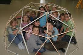 Geodatische Kuppel Aus Zeitungspapier Bauen Geodatische Kuppel Kinder Basteln Papier Kuppel