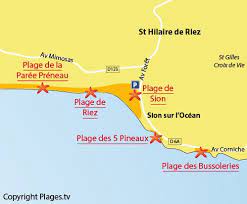 La météo dans les villes à proximité de saint hilaire de riez. Grande Plage Of Sion In Saint Hilaire De Riez Vendee France Plages Tv