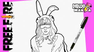 12 fotos de free fire gratis. Como Dibujar La Skin Conejita Hipster De Free Fire Dibujos De Free Fire Youtube
