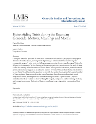 Rational test lab manager (ibm) rtlm: Pdf Hutus Aiding Tutsis During The Rwandan Genocide Motives Meanings And Morals