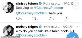 Chrissy teigen publicly apologizes to courtney stodden for old tweets. Xwzuz Xcmjp35m