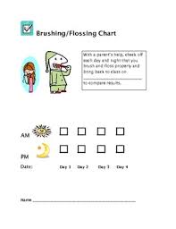 Brushing Flossing Chart