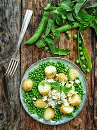 Petits Pois Menthe Feta Et Pommes De Terre Grenailles Recette Recette Petit Pois Pomme De Terre Grenaille Petit Pois