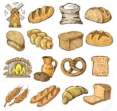 Vector Hand Drawn Bread Icons Set On White Bread Icon How To Draw Hands Food Cartoon