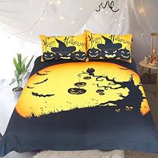 Important Note No Stuffing Inside The Duvet Cover Not Include Any Comforter Or Filling You Can Put Your Halloween Bedding Black Duvet Cover Yellow Bedding