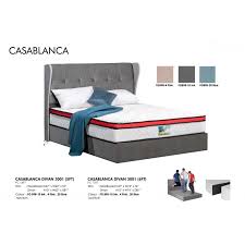 Homestay semi d setingkat 3 bilik berhawa dingin sepenuhnya dan lengkap perabut. Casablanca Divan Bed 3001 Queen Or King Bed Katil Queen Katil King