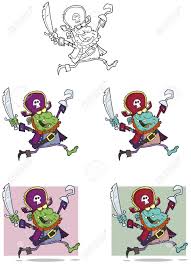 In this game, zombies don't play. Pirate Zombie Cartoon Mascot Characters Collection Royalty Free Cliparts Vectors And Stock Illustration Image 17726597