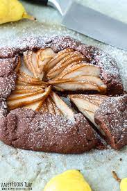 Chocolate Pear Galette Recipe Happy Foods Tube Recipe Dessert Recipes Homemade Recipes Dessert Easy Homemade Desserts