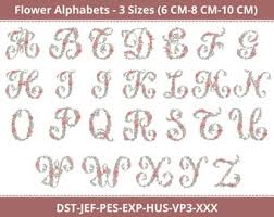 Fast embroidery speeds up to 1,000 stitches per minute. Alphabet Embroidery Etsy