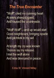 The True Encounter Edna St Vincent Millay Edna St Vincent Millay Poems Poetry