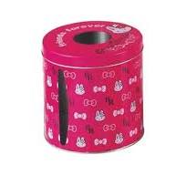 Factory Price Round Shape Tin Napkin Holder Metal Tissue Box ...