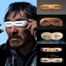 Centuries ago, the resourceful Inuit and Yupik communities residing in the  Arctic region ingeniously crafted snow goggles from materials such as  ivory, antler, and wood. These goggles featured narrow slits meticulously  carved