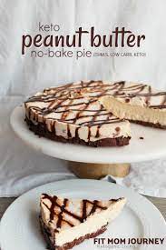 A Quick Fix For Your Peanut Butter Cravings No Bake Keto Peanut Butter Pie Is Easy To Whip Up Macro Fr Low Carb Recipes Dessert Keto Dessert Recipes Desserts