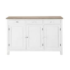 Wooden Sideboard In White W 135cm Maisons Du Monde Wooden Sideboard Affordable Furniture Furniture