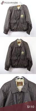 Mens North American Hunting Club Leather Jacket Leather Jacket Jackets Vintage Jacket