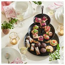 Ikea Inbringande Serving Stand 3 Tiers Black Serving Stand Tasty Bites Serving Dishes