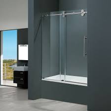 60 Inch Frameless Tub Door Tub Doors Bathtub Doors Shower Doors