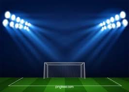 Soccer Field Light Exposure Lapangan Sepak Bola Fraktal Latar Belakang