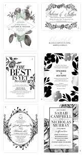 Black White Floral Wedding Invitations Invitation Crush Black And White Wedding Invitations White Wedding Invitations Floral Wedding Invitations