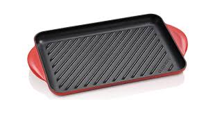 This le creuset grill pan is nice and compact, and the rectangular shape makes it perfect for skewers or a long cut of meat like pork tenderloin. Le Creuset Grill Plate Rectangular 32 Cm Piccantino Online Shop International
