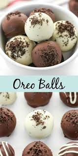 These Oreo Balls Are A Simple No Bake Dessert That Only Requires 3 Ingredients Perfect For An Easy Dessert Or For Easy Desserts Desserts 3 Ingredient Desserts