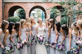 Check spelling or type a new query. Bride And Her Bridesmaids In Pale Grey Gowns Carry Their Bouquets Of Light Pink Peony Ocean Song R White Wedding Flowers Purple Wedding Flowers Purple Wedding