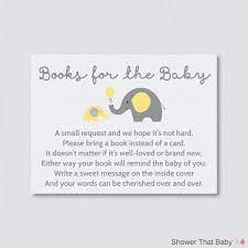 Elephant Baby Shower Bring A Book Instead Of A Card Invitation Etsy Baby Shower Book Elephant Baby Shower Boy Baby Shower Invitations