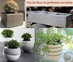 Des pots de fleurs colorés. Faire Des Pots De Fleurs En Ciment Les Tutos Pots De Fleurs En Ciment Pot De Fleurs Jardinieres En Ciment