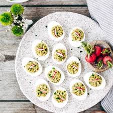 Avocado Deviled Eggs Without Mayo Recipe In 2020 Avocado Deviled Eggs Deviled Eggs Recipe Classic Deviled Eggs