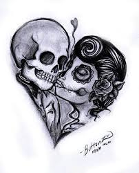 El Amor Es Eterno Si Es Real 3 Skull Couple Tattoo Tattoos Picture Tattoos