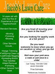 Advertise your yard upkeep services with an engaging landscaping flyer design from our free customizable templates. My Lawn Care Flyer What Do You Think Lawn Mowing Business Mowing Services Lawn Care