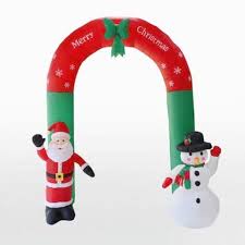 See more ideas about christmas decorations, christmas diy, christmas. 2 4m Inflatable Santa Snowman Archway With Lights