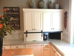Barn Door Hardware Closes Off An Appliance Garage With A Vintage Flair Industrial Barn Door Kitchen Remodel Kitchen Barn Doors