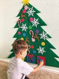 Best Gift For Children Diy Felt Christmas Tree In 2021 Diy Felt Christmas Tree Christmas Tree Kit Felt Christmas