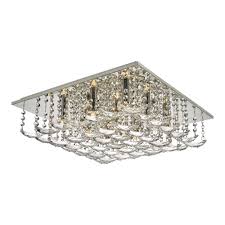Alibaba.com offers 4,221 flush ceiling lights products. 9 Light Chrome And Crystal Flush Fit Squared Ceiling Light