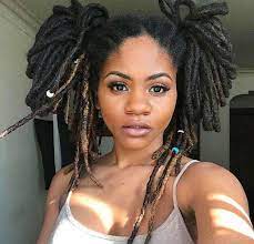 Delicious Brown Kisses Afro Hair Woman Locs Hairstyles Afro Hairstyles