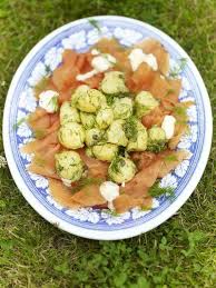 Potato Salad With Smoked Salmon And Horseradish Creme Fraiche Smoked Salmon Fish Recipes Salmon Potato
