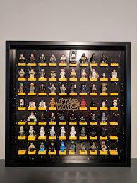 Star Wars Minifigure Display Frame Lego Lego Frame Lego Minifigure Display Lego Display